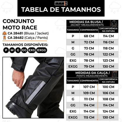 Capa de Chuva MotoRace